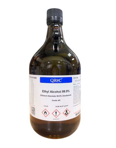 Ethanol Alcohol 99.9% AR.grade (2.5 lit) QRëC, Newzealand