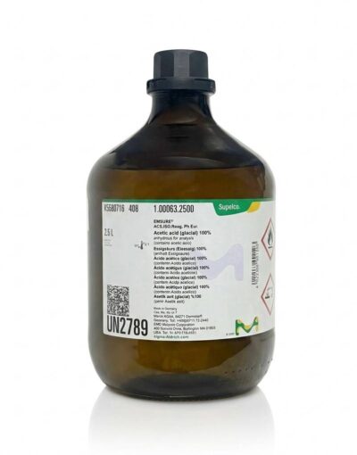 Acetic Acid (glacial) 100% (for analysis), 2.5 lit Merck