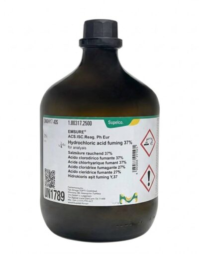 Hydrochloric Acid 37% (for analysis), 2.5 lit Merck